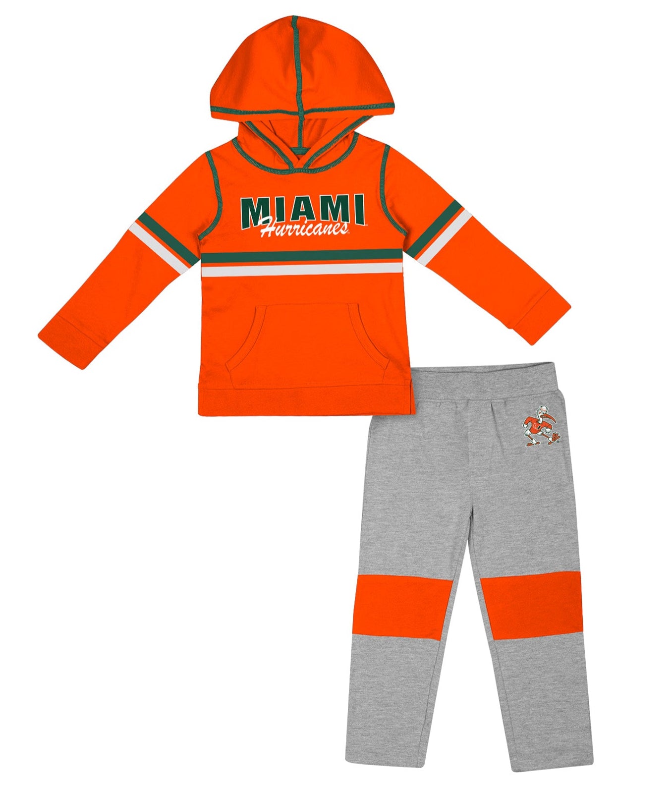 Miami Hurricanes Colosseum Toddler Goliad Hoodie/Pants Set - Orange