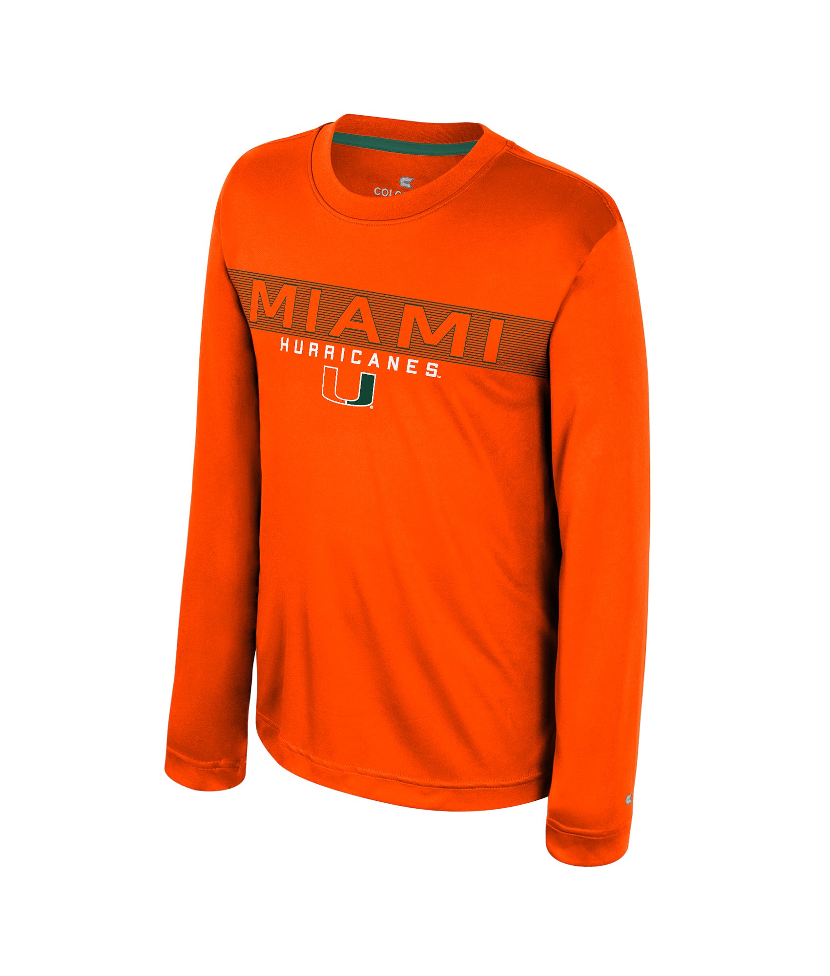 Miami Hurricanes Colosseum YOUTH LEMONGRAB L/S TEE - ORANGE