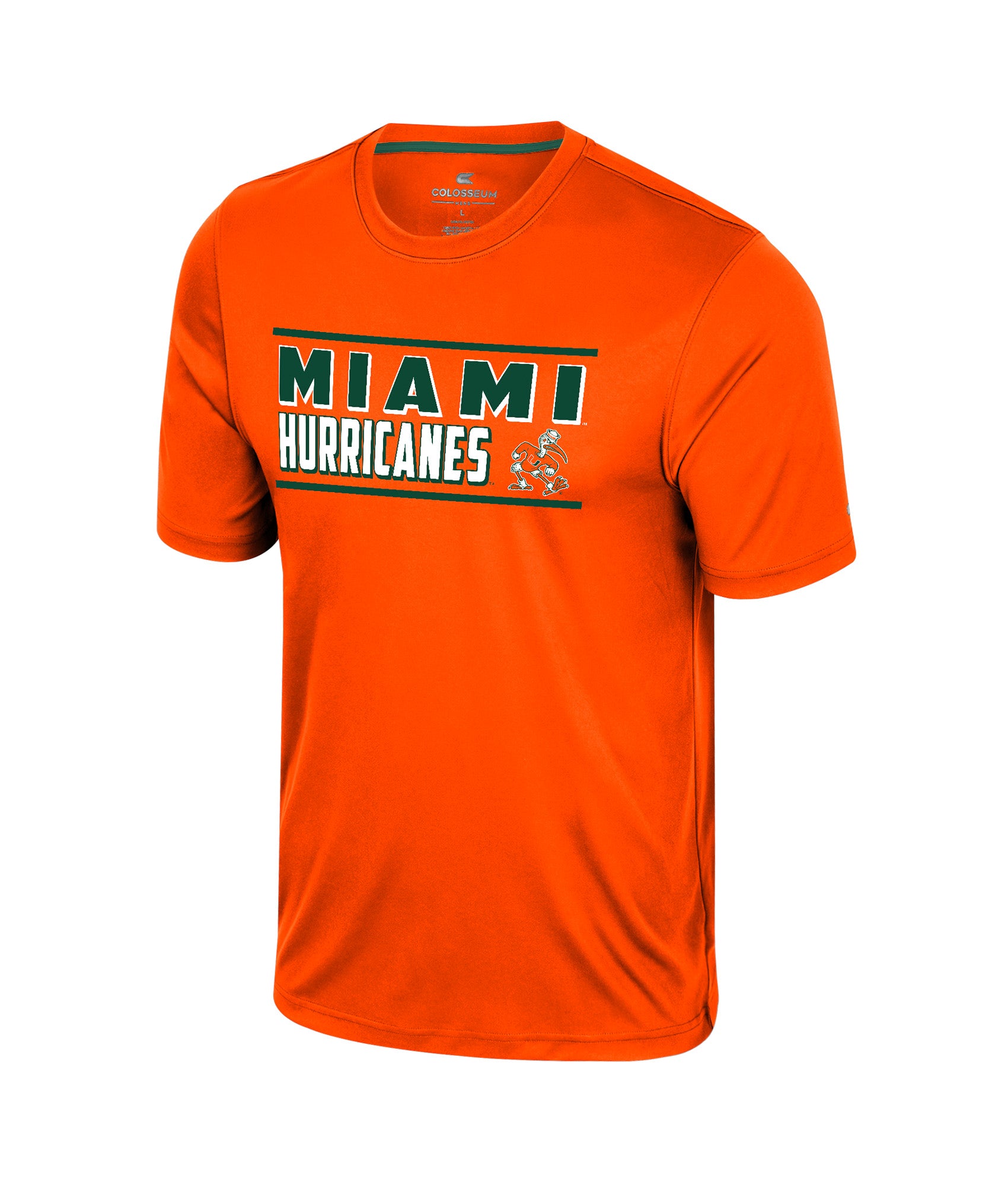 Miami Hurricanes Colosseum Bird Law T-Shirt - Orange
