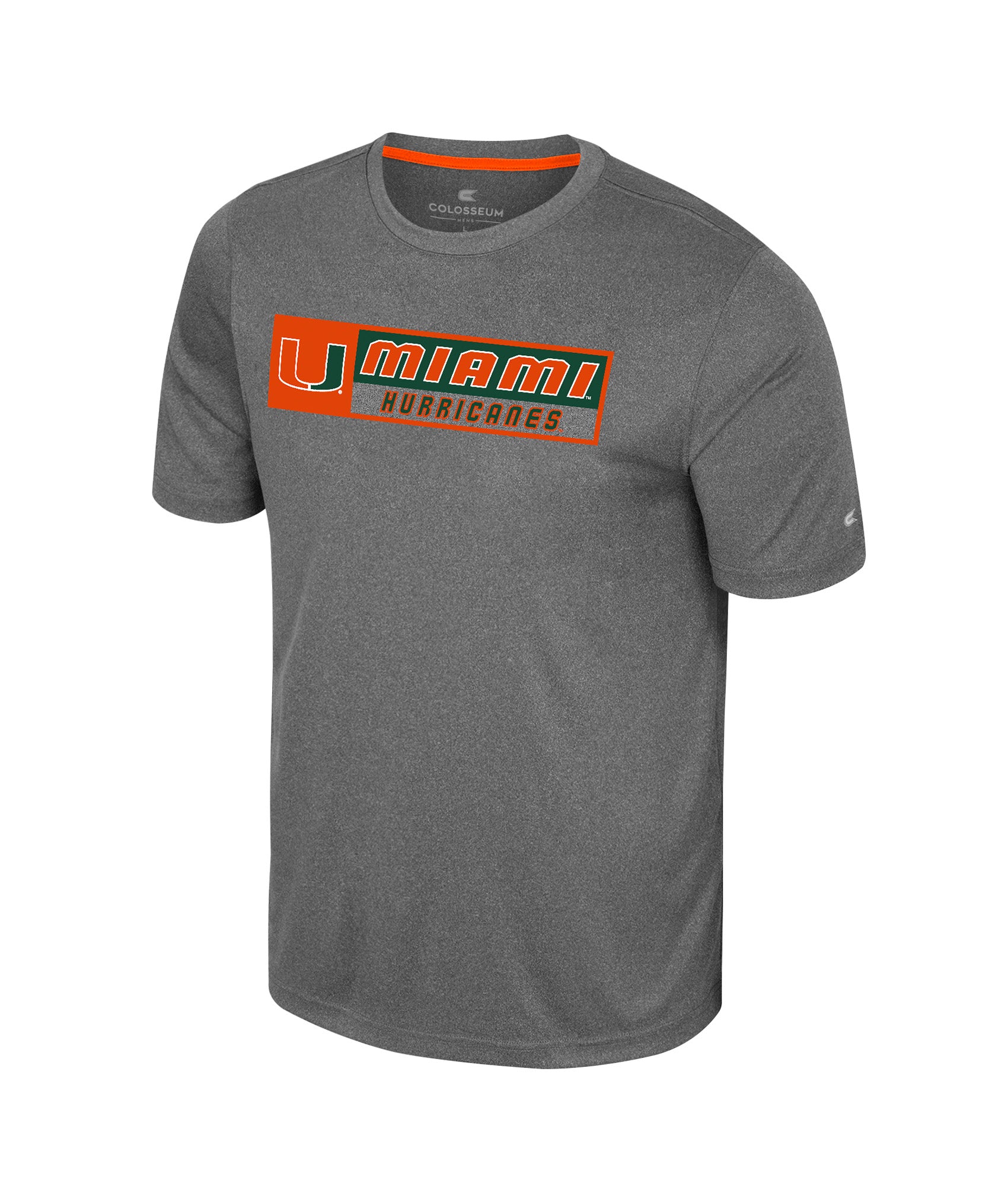 Miami Hurricanes Colosseum Men's Twin T-Shirt - Heather Charcoal