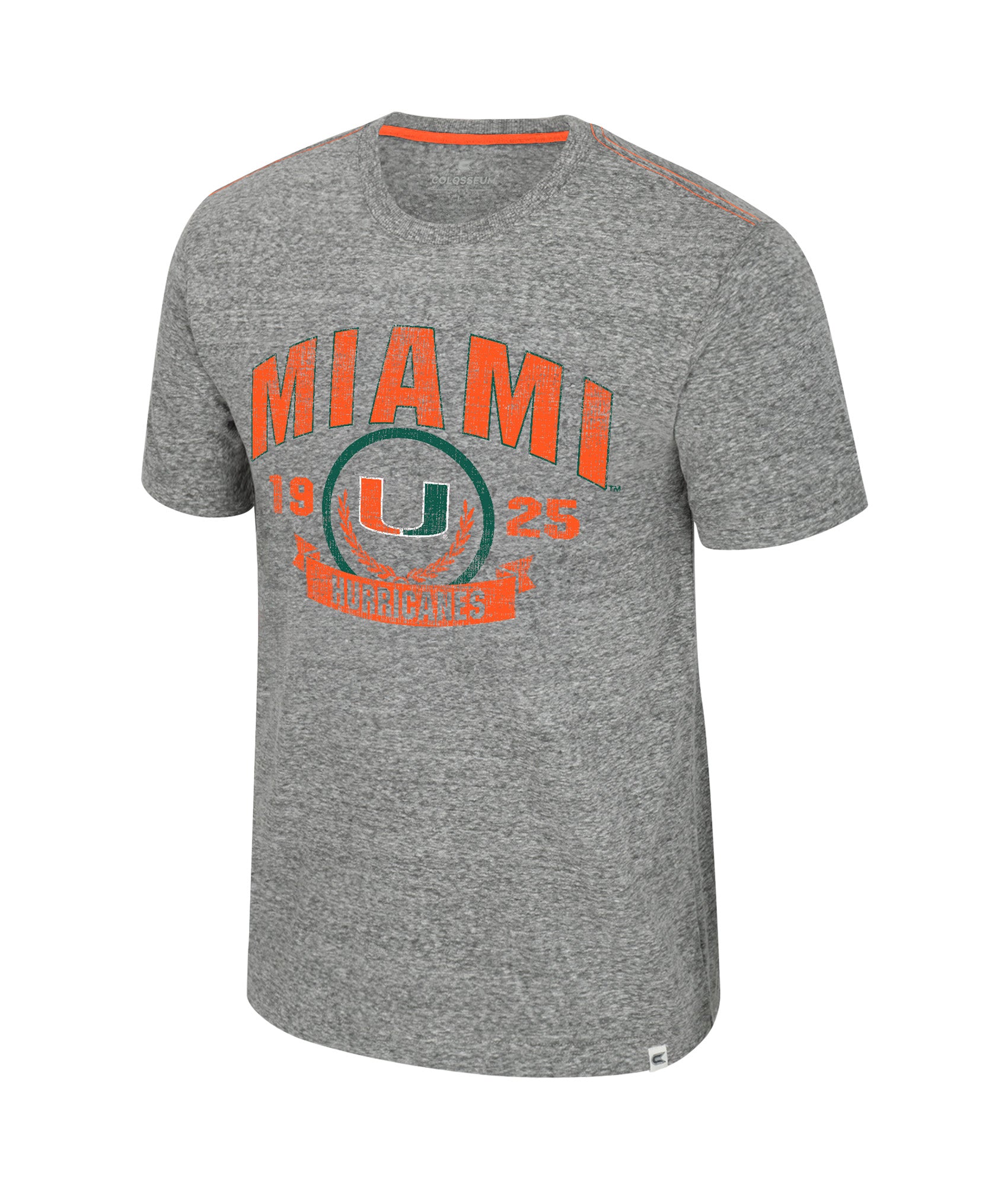 Miami Hurricanes Colosseum MENS POP POP S/S TEE - Heather Grey
