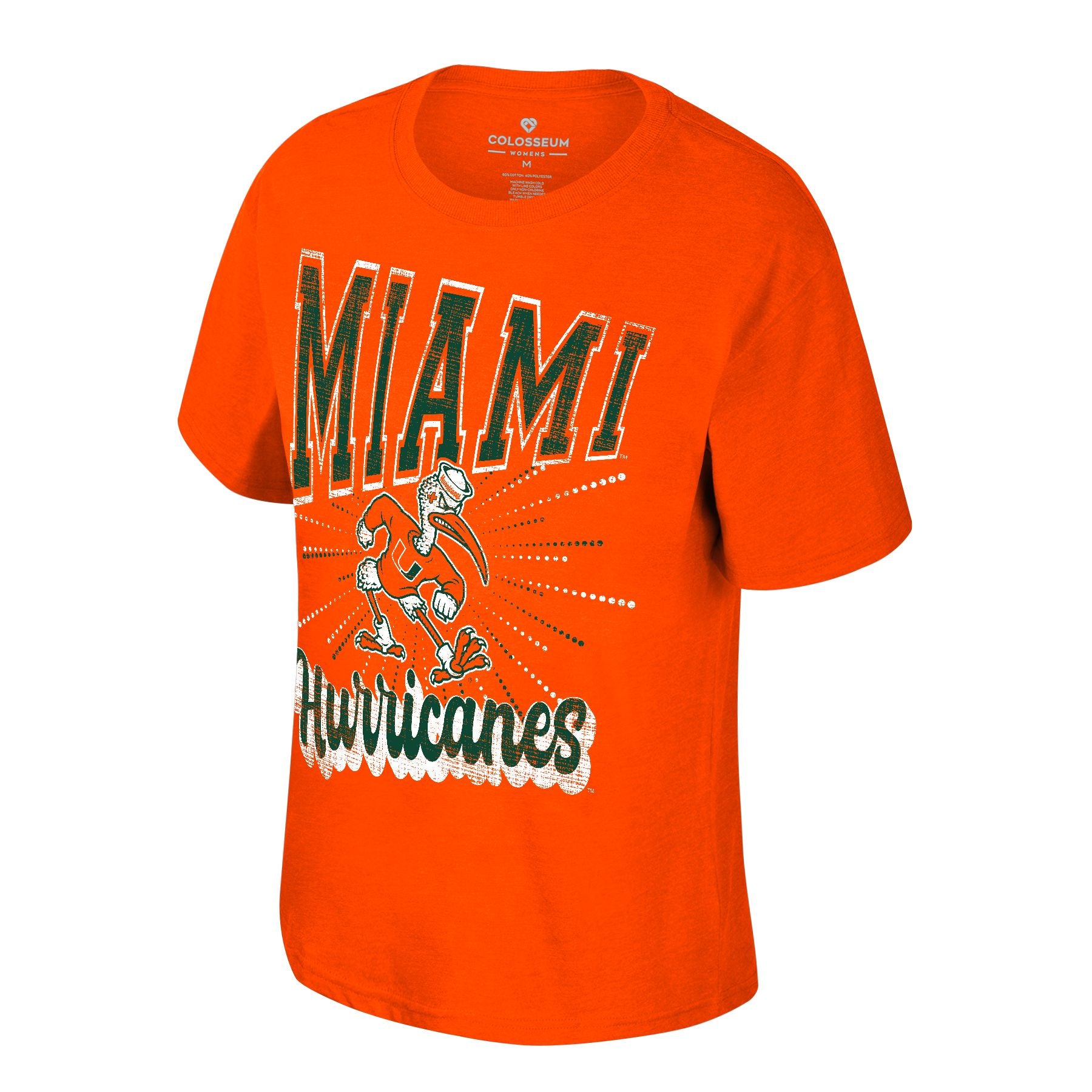 Miami Hurricanes Women's Oz Sebastian Oversized T-Shirt - Orange