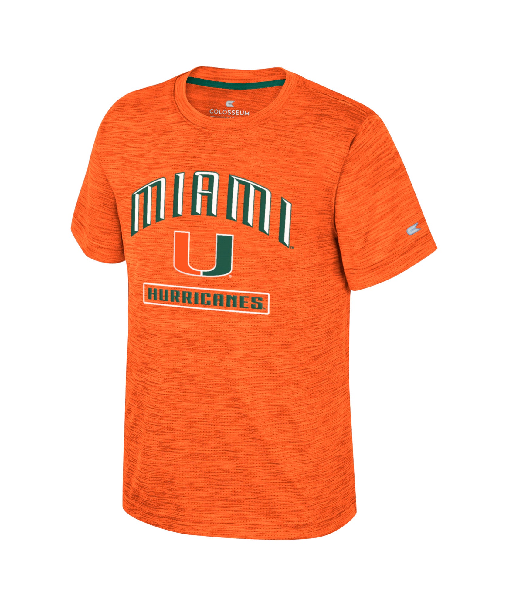 Miami Hurricanes Colosseum Youth Up Ton T-Shirt - Heathered Orange
