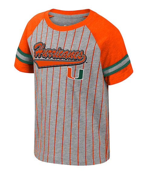 Miami Hurricanes Colosseum Toddler Fire Hawks T-Shirt - Grey/Orange