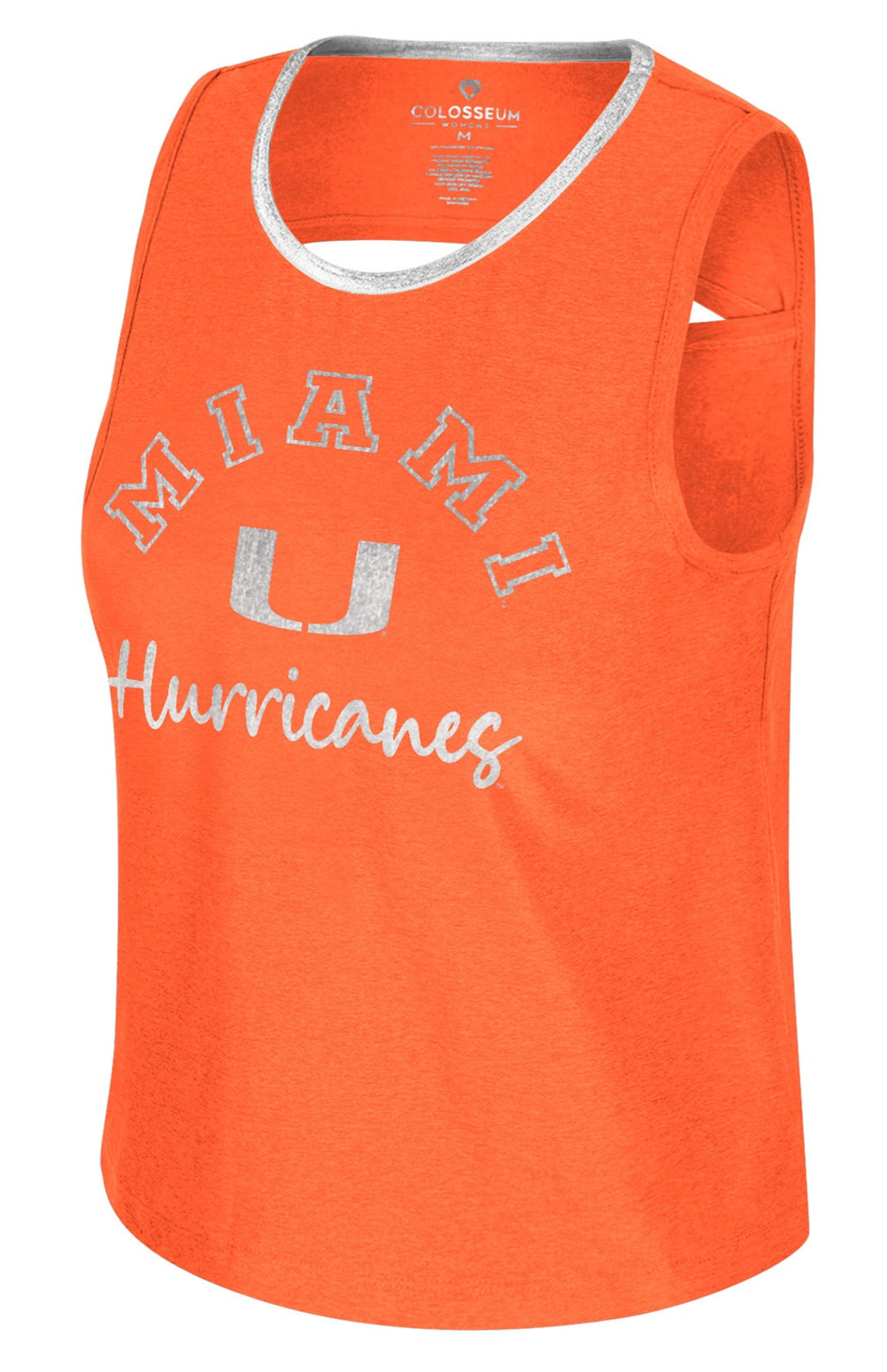 Miami Hurricanes Colosseum Women's Gigi Cutout Tank Top - Orange