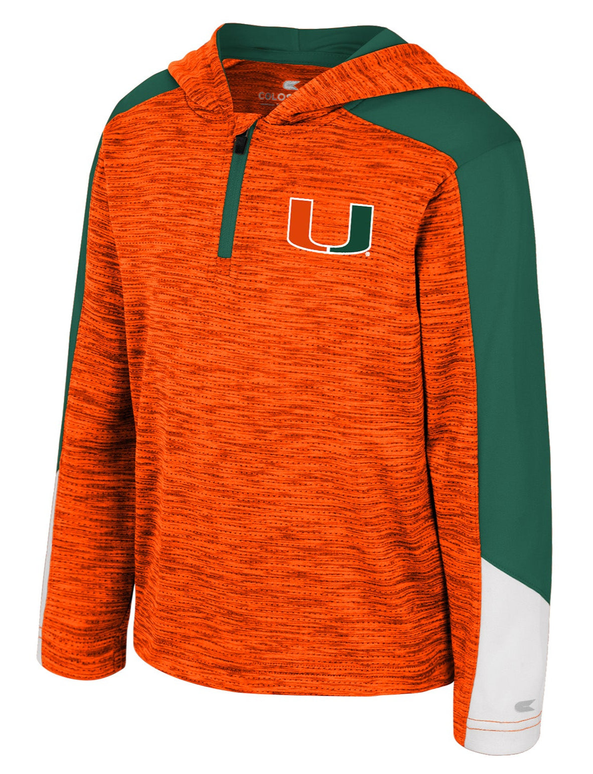 Miami Hurricanes Colosseum Toddler Up Ton 1/4 Zip Hoodie - Orange