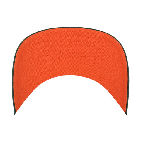 Miami Hurricanes 47 Brand Straight Eight Old English M Trucker Hat - Green/White