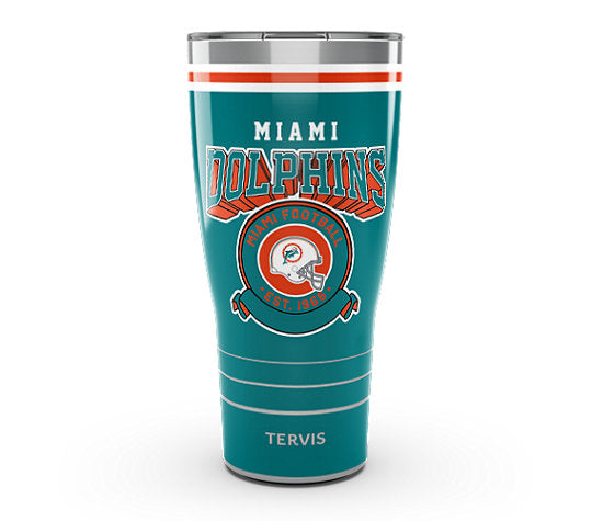 Miami Dolphins 30oz Tervis Vintage S/S Tumbler w/ Lid - Aqua