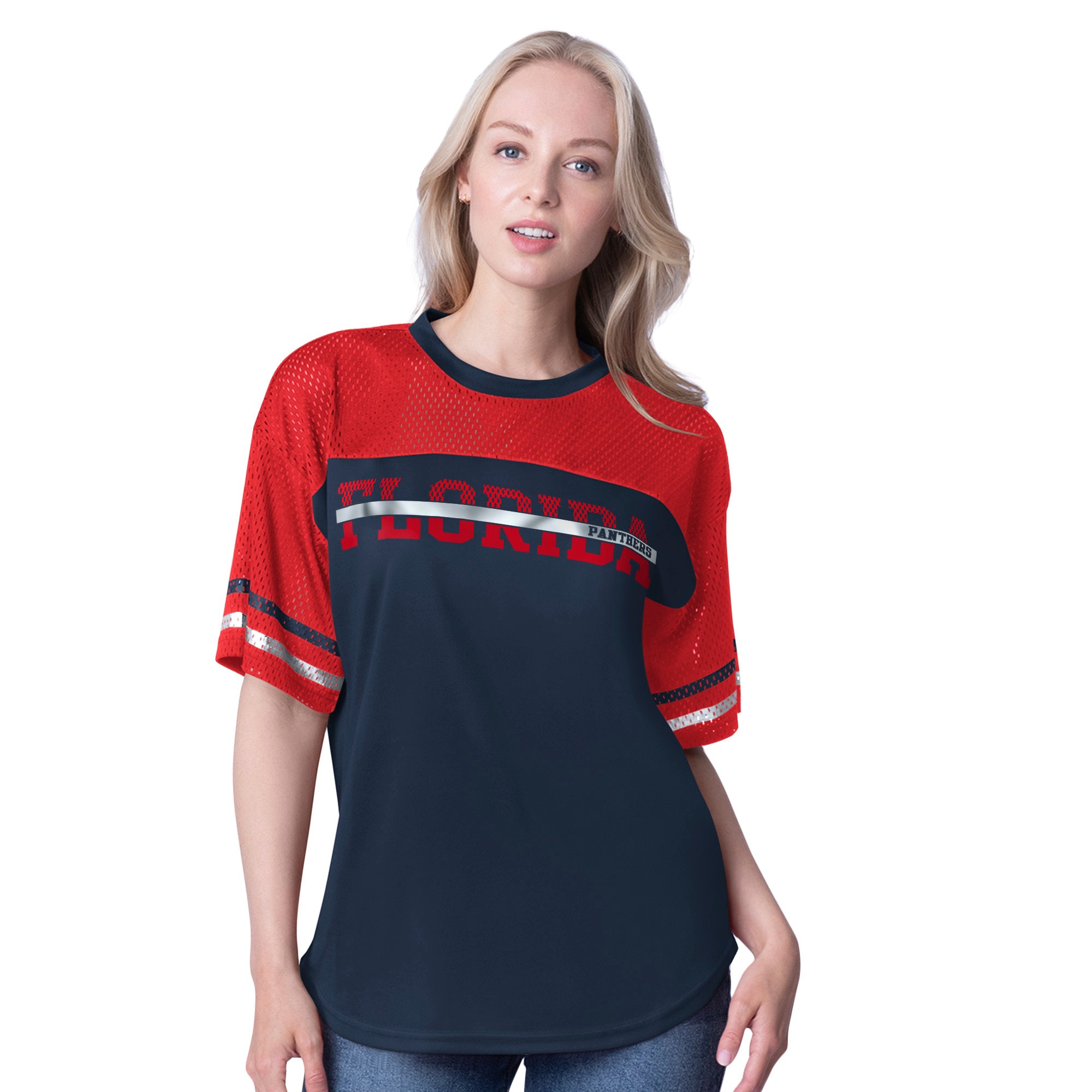Florida Panthers Glll Women's Jersey T-Shirt - Red / Navy