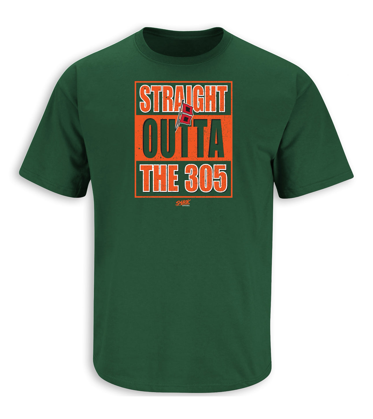 Miami Straight Outta The 305 T-Shirt - Green