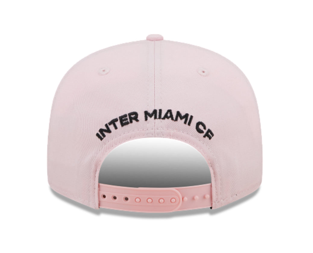 Inter Miami CF MLS New Era 9Fifty 'M' Adjustable Snapback Hat - Pink