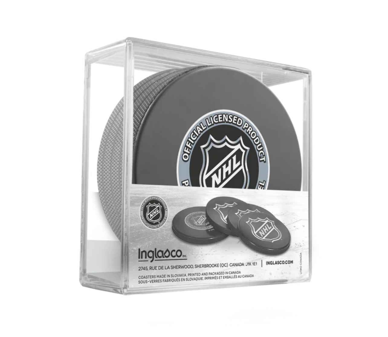 Florida Panthers 2024 Stanley Cup Champions Hockey Puck Drink Coasters (4-pack) In Cube