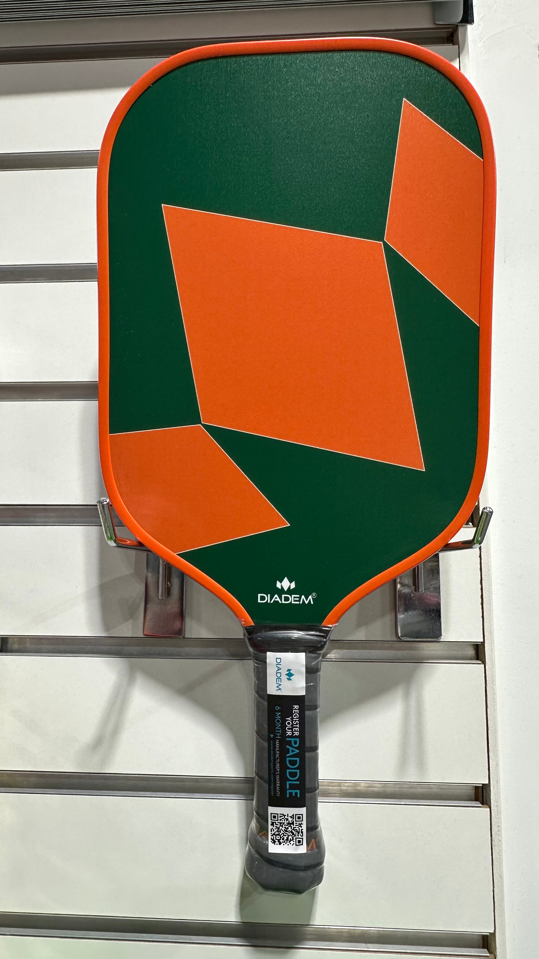Diadem Rush Pickleball Paddle - Orange and Green