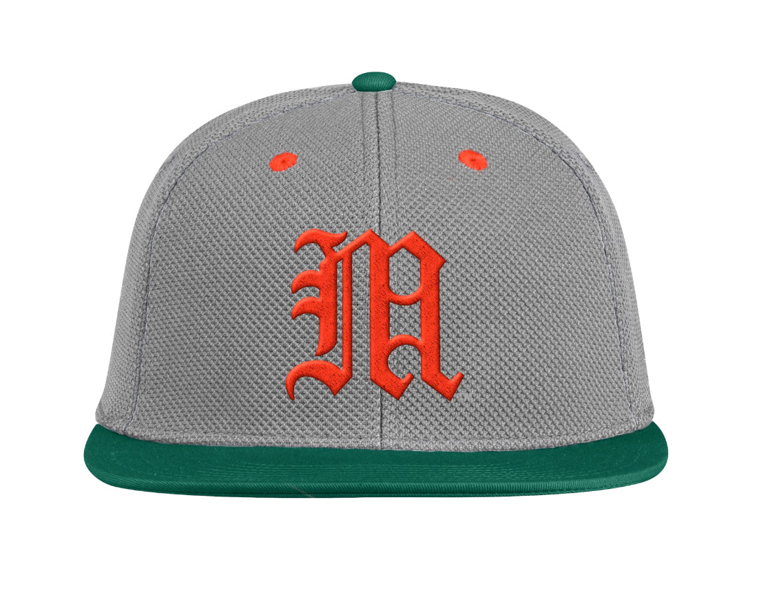 Miami Hurricanes adidas On-Field Baseball Hat - Grey