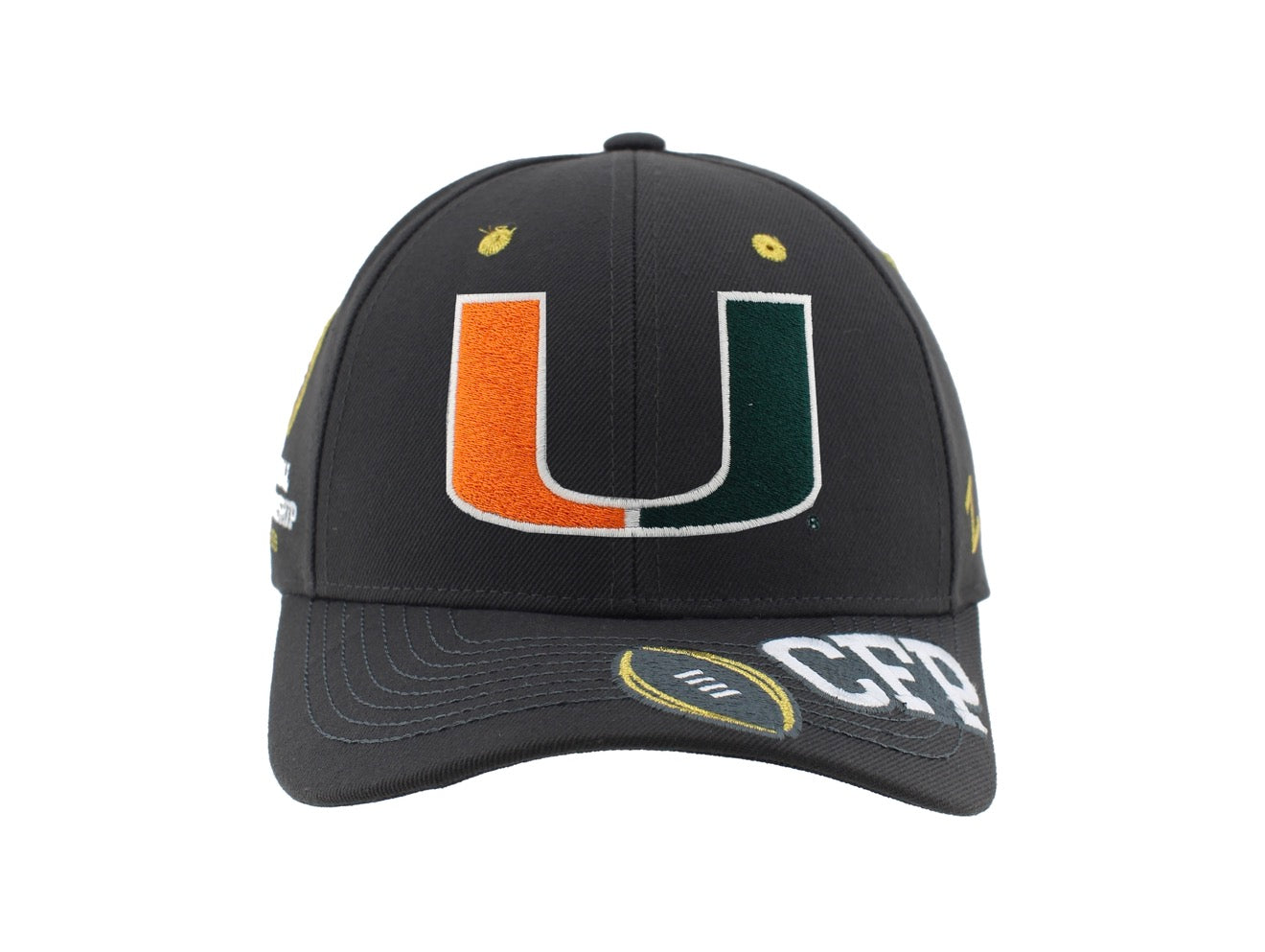 Pre-Order Miami Hurricanes Zephyr 2026 CFP National Championship Game Snapback Hat - Charcoal Gray
