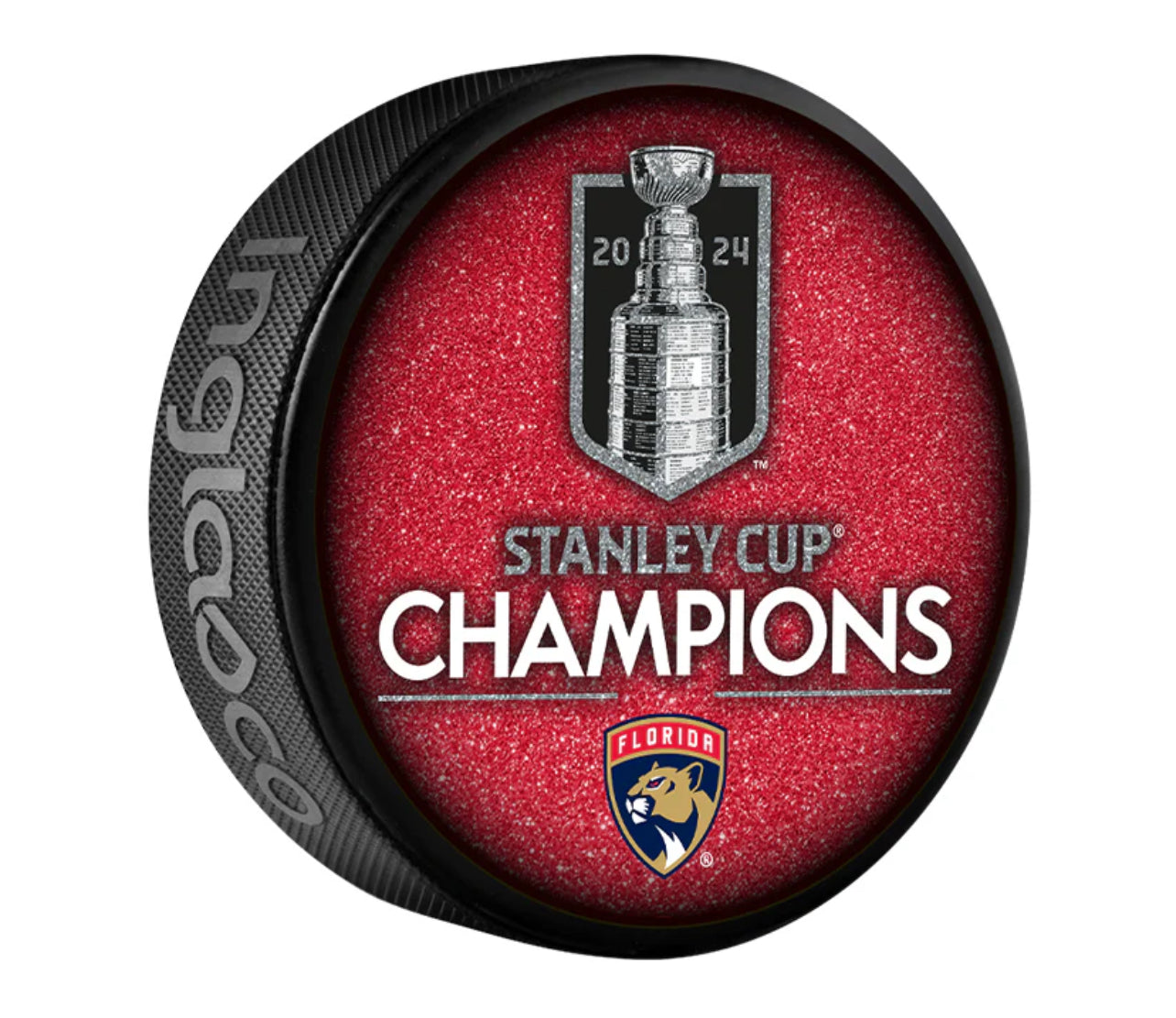 Florida Panthers 2024 Stanley Cup Champions Special Edition Glitter Puck