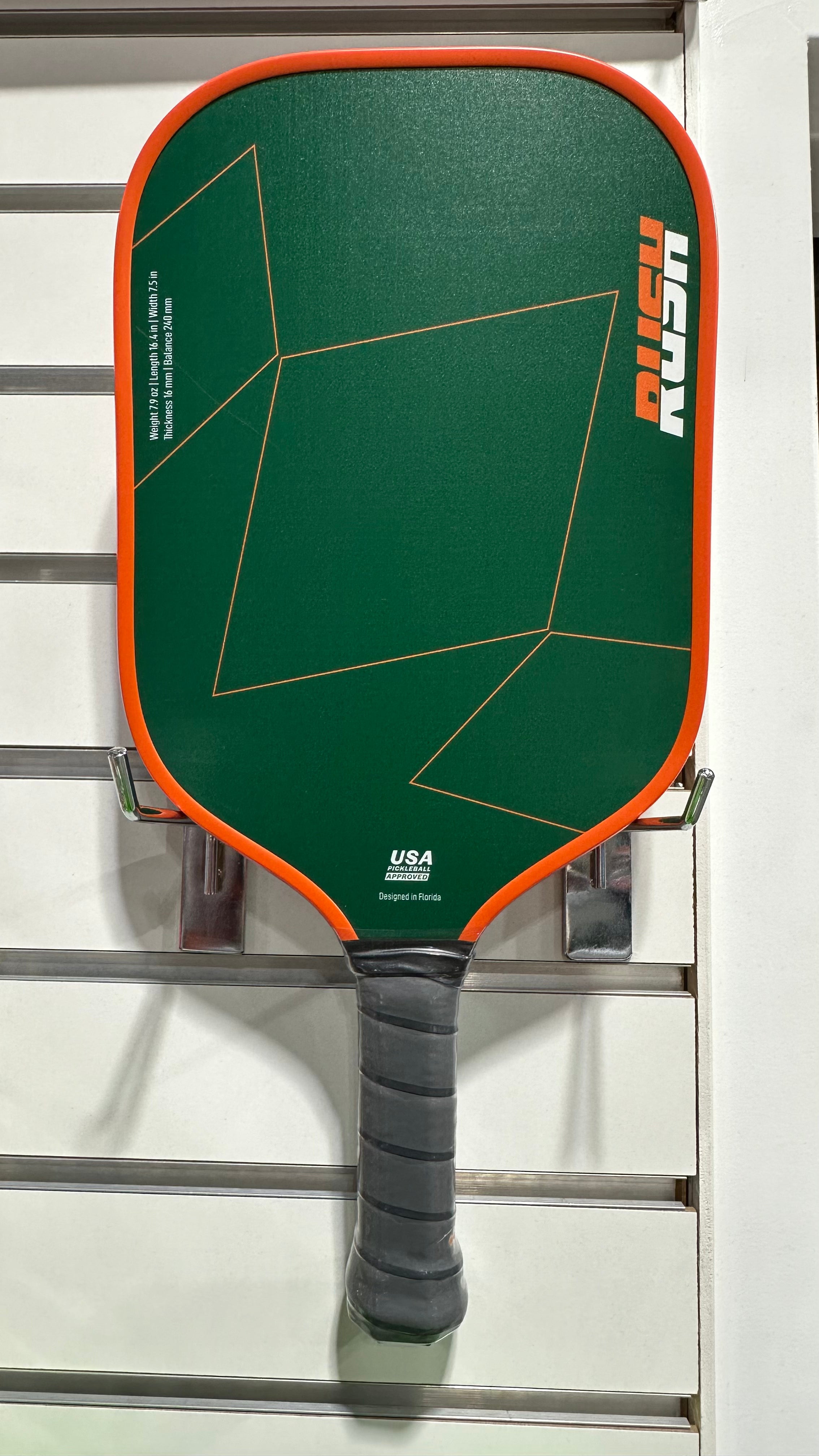 Diadem Rush Pickleball Paddle - Orange and Green