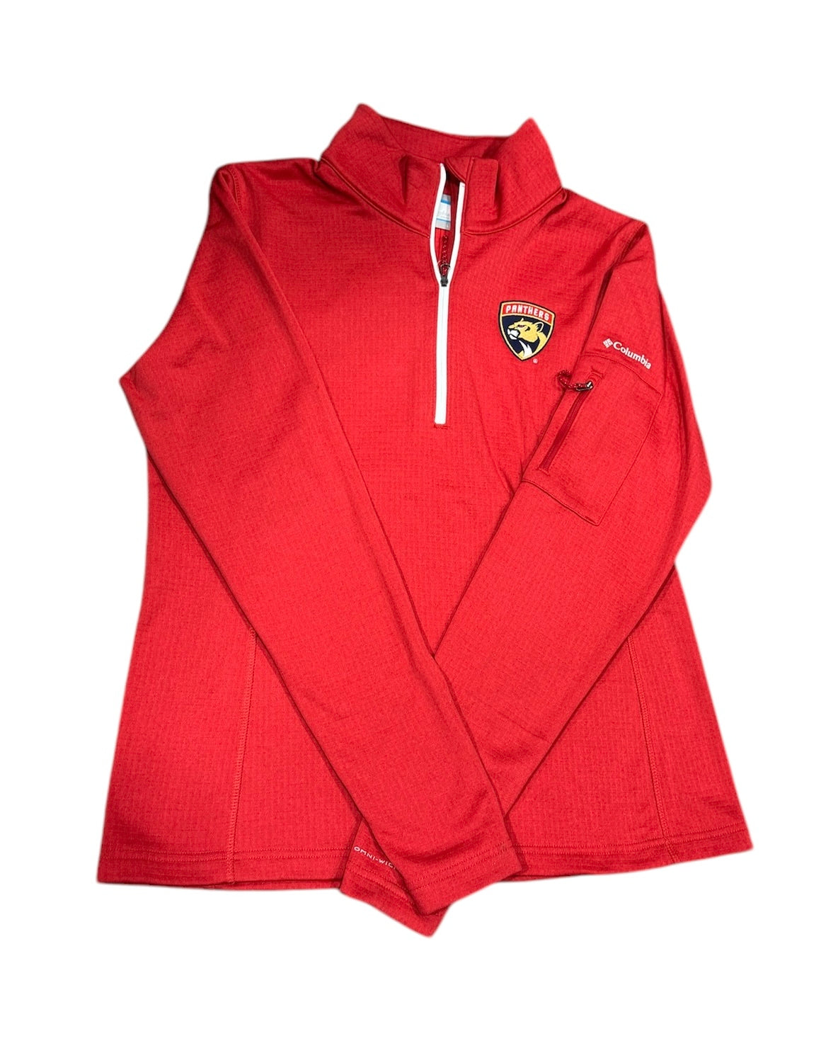 Florida Panthers Columbia Women Park View Fleece Half Zip Pullover - Red