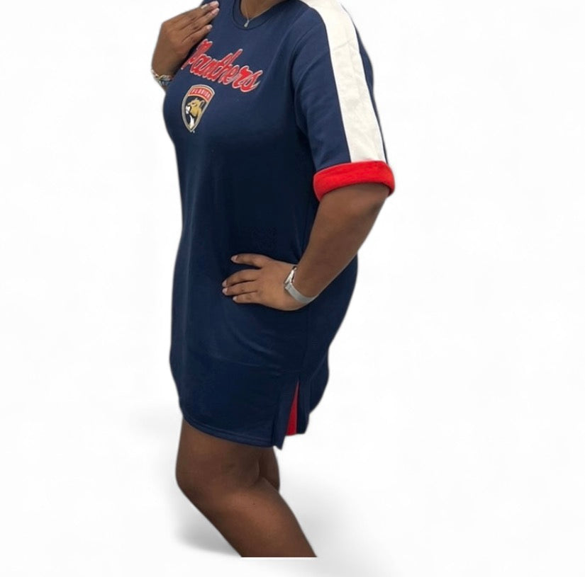 Florida Panthers G-III 4Her by Carl Banks Women's Flag Sneaker Dress - Navy