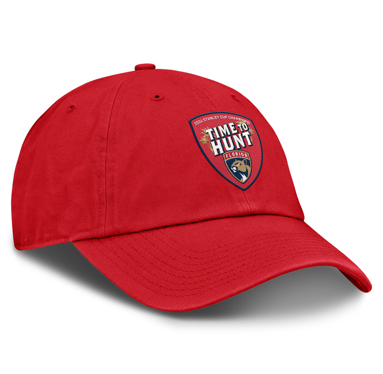 Florida Panthers 2024 Stanley Cup Champions Time to Hunt Adjustable Hat - Red