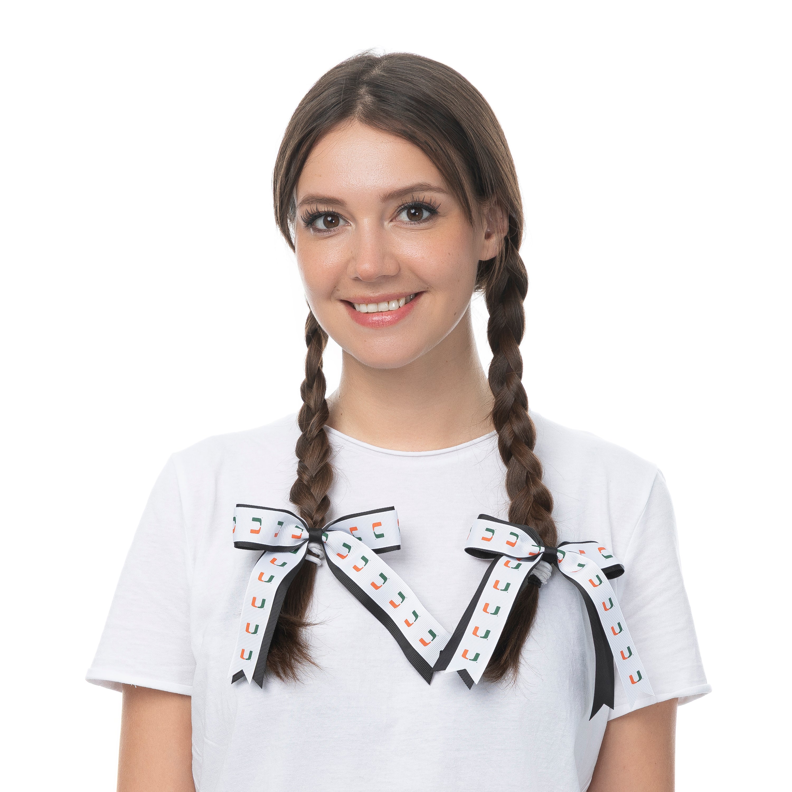 Miami Hurricanes Zoozatz Ribbon Tie 2 pk - Black