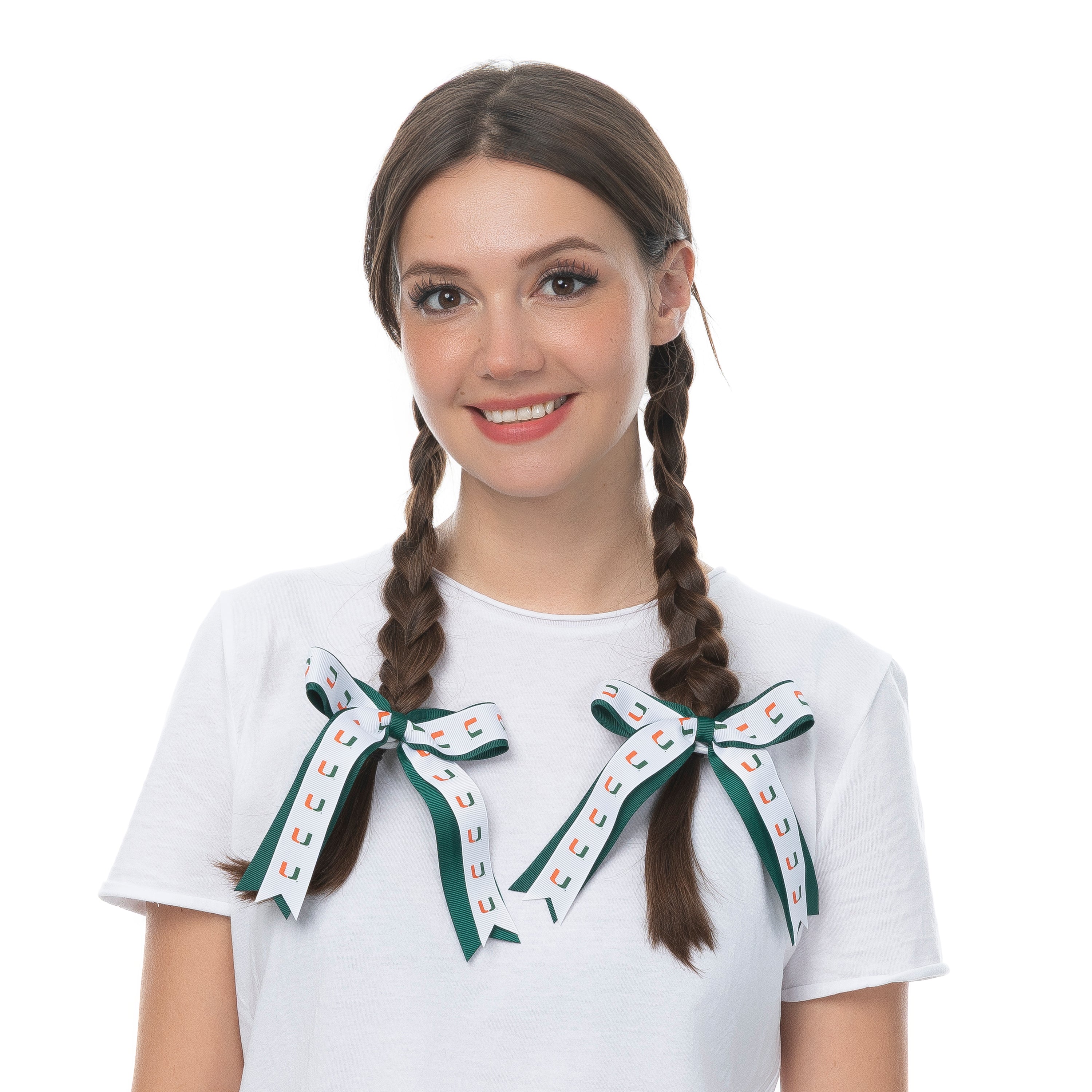 Miami Hurricanes Zoozatz Ribbon Tie 2pk - Green
