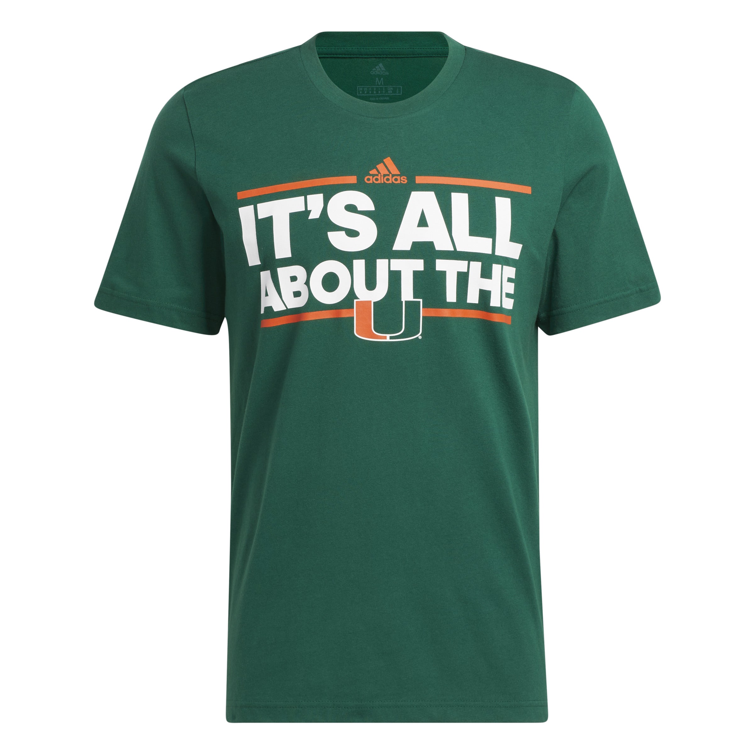Miami Hurricanes adidas It’s All About The U Fresh T-Shirt - Green