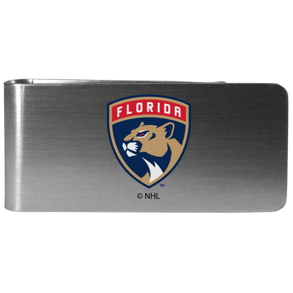 Florida Panthers Stainless Steel Money Clip - Nickel