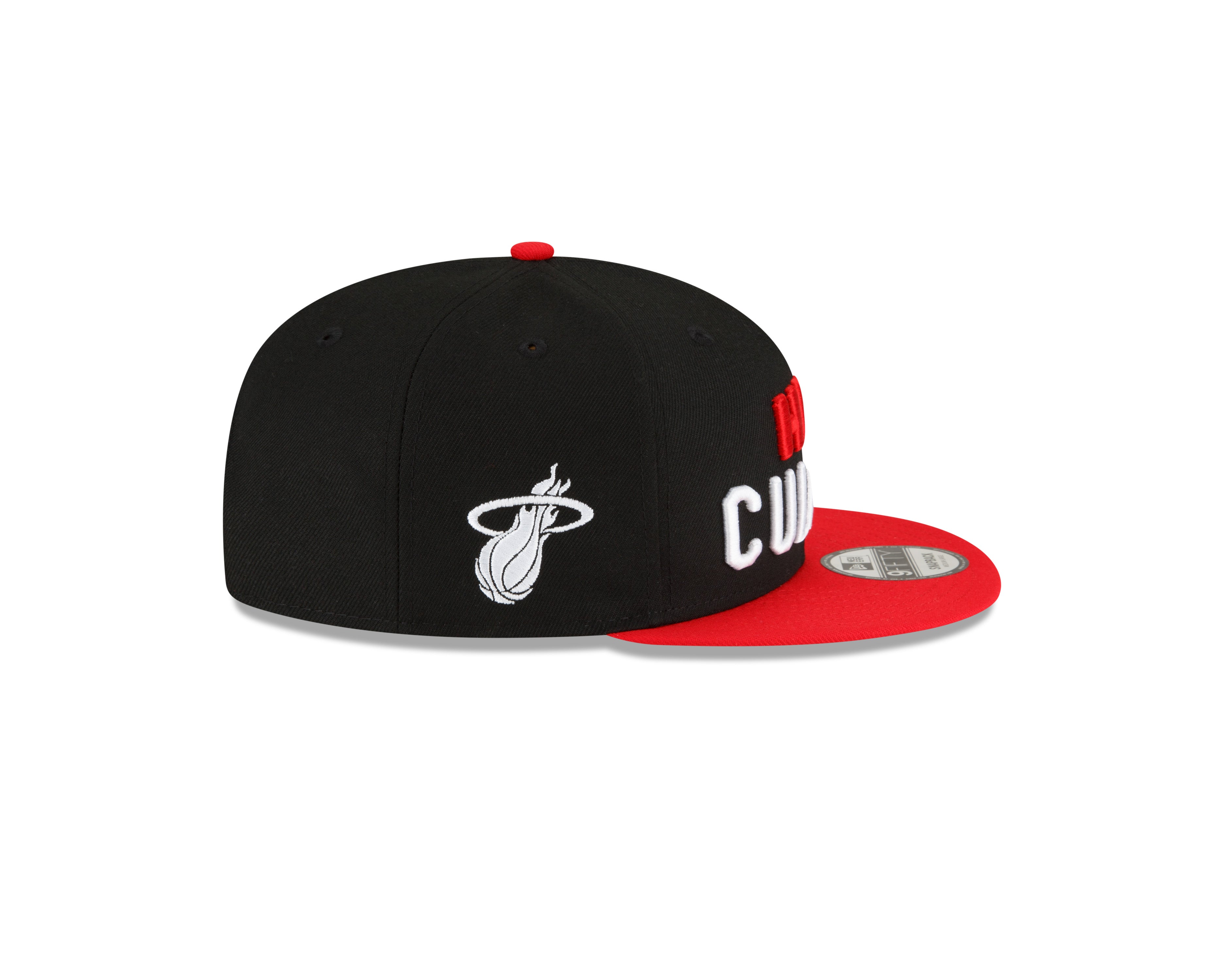 Miami Heat Youth New Era 2023 NBA City Edition 9Fifty Snapback Hat - Black