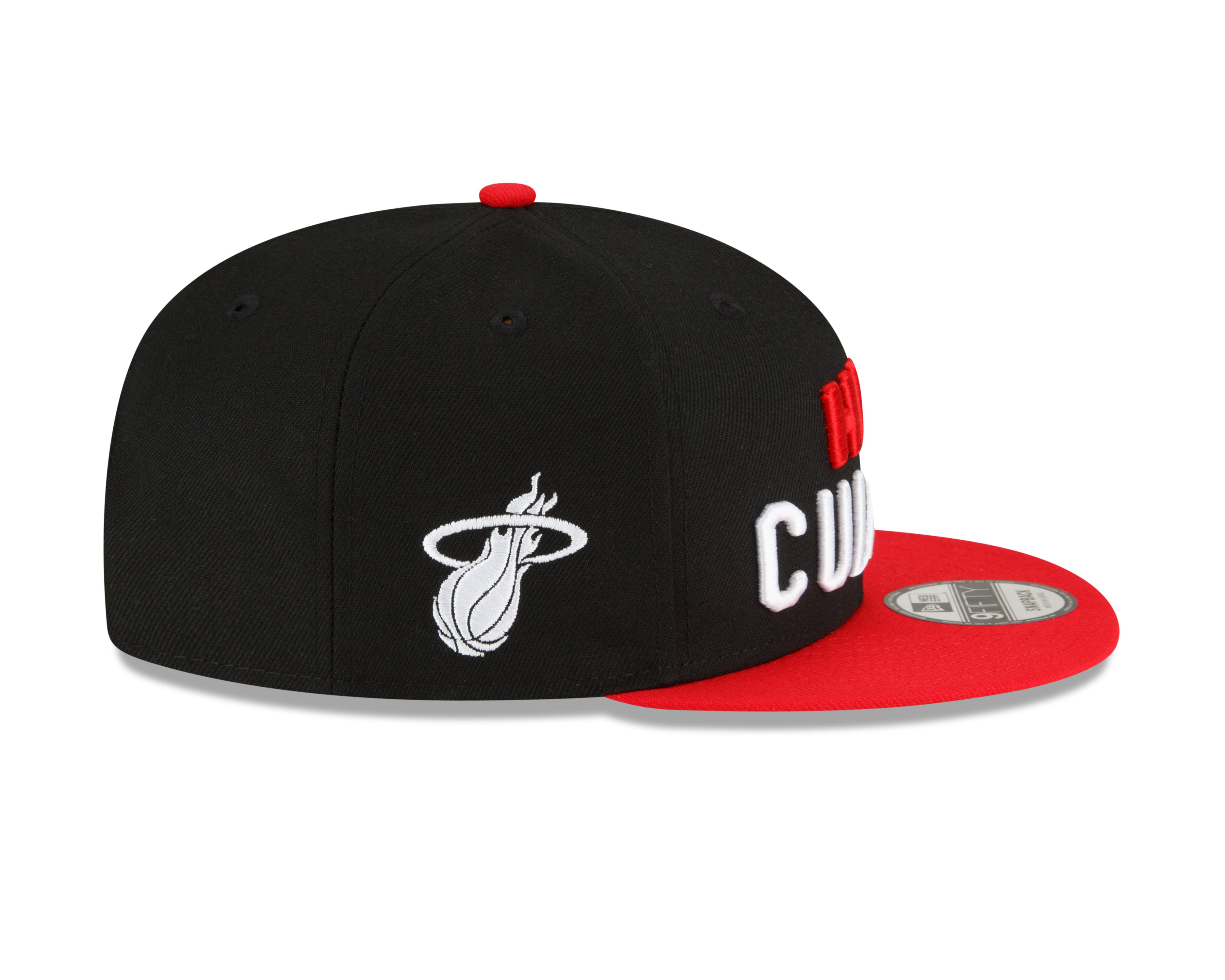 Miami Heat New Era 2023 NBA City Edition Heat Culture 9Fifty Snapback Hat - Black