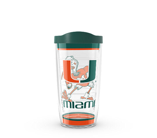 Miami Hurricanes Tervis Tradition Tumbler w/ Lid - 16 oz