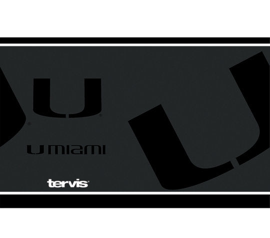 Miami Hurricanes 20oz Tervis Blackout S/S Tumbler w/ Lid - Black