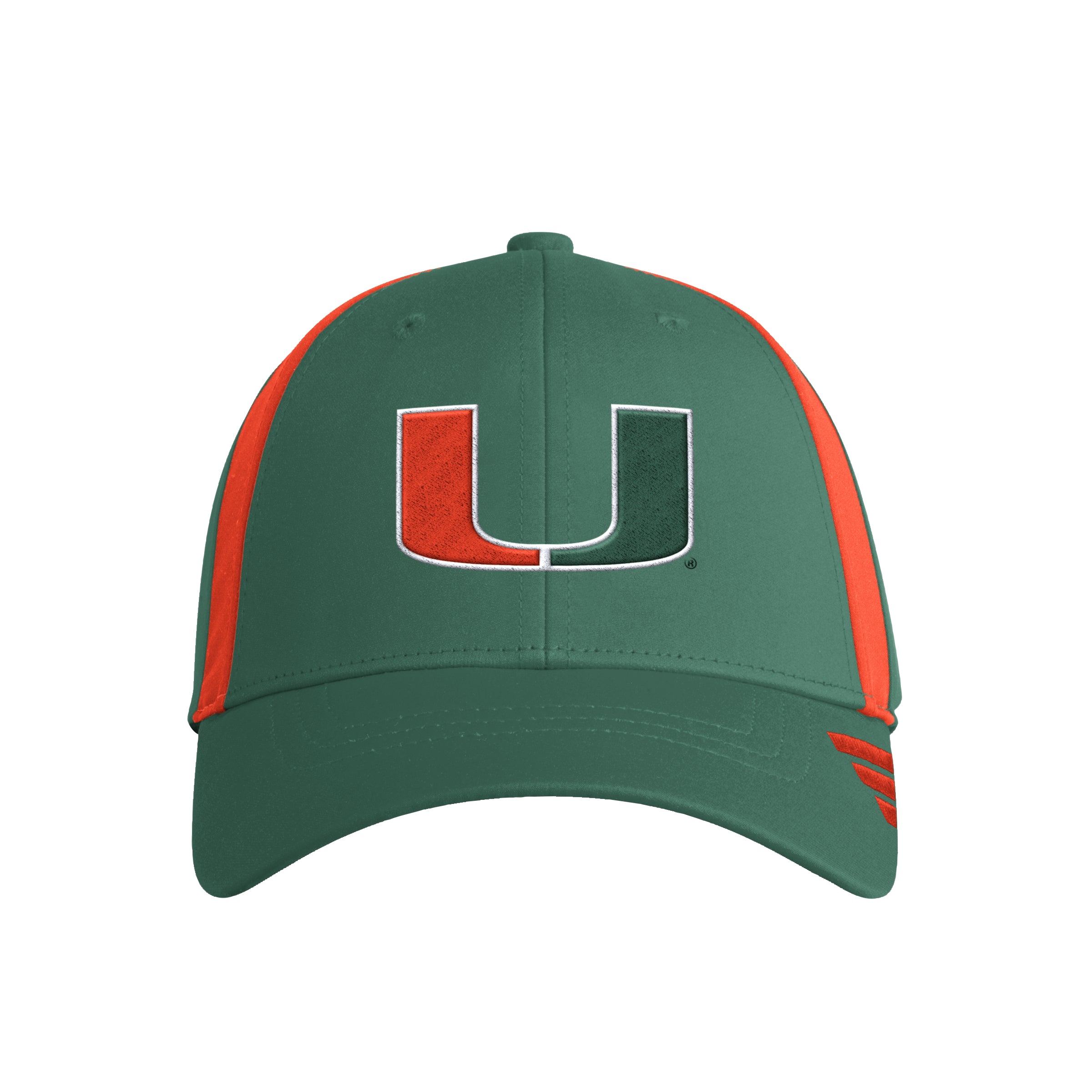 Miami Hurricanes 2023 adidas Coaches Pack Adjustable Hat - Green