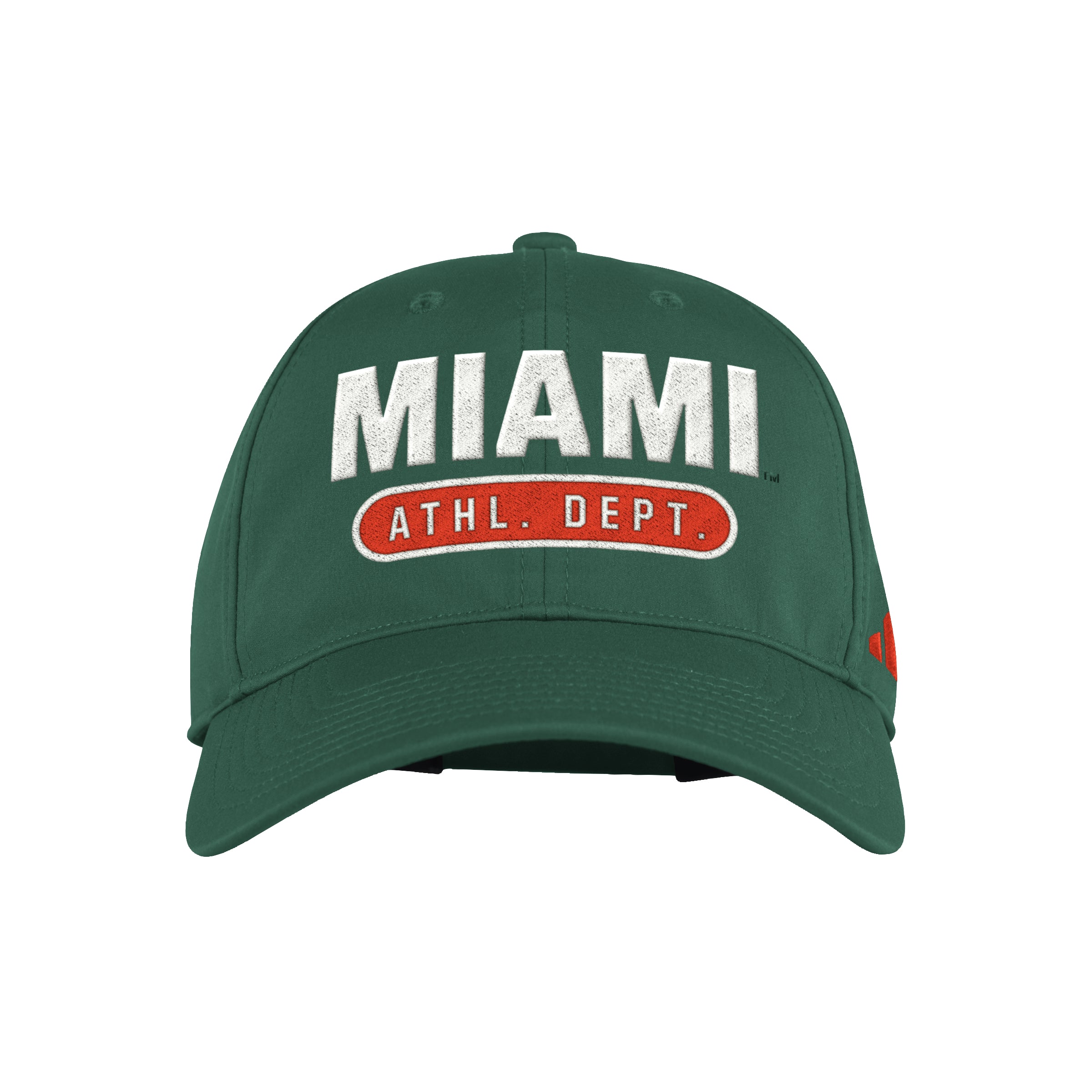 Miami Hurricanes adidas Athl. Dept Adjustable Hat - Green