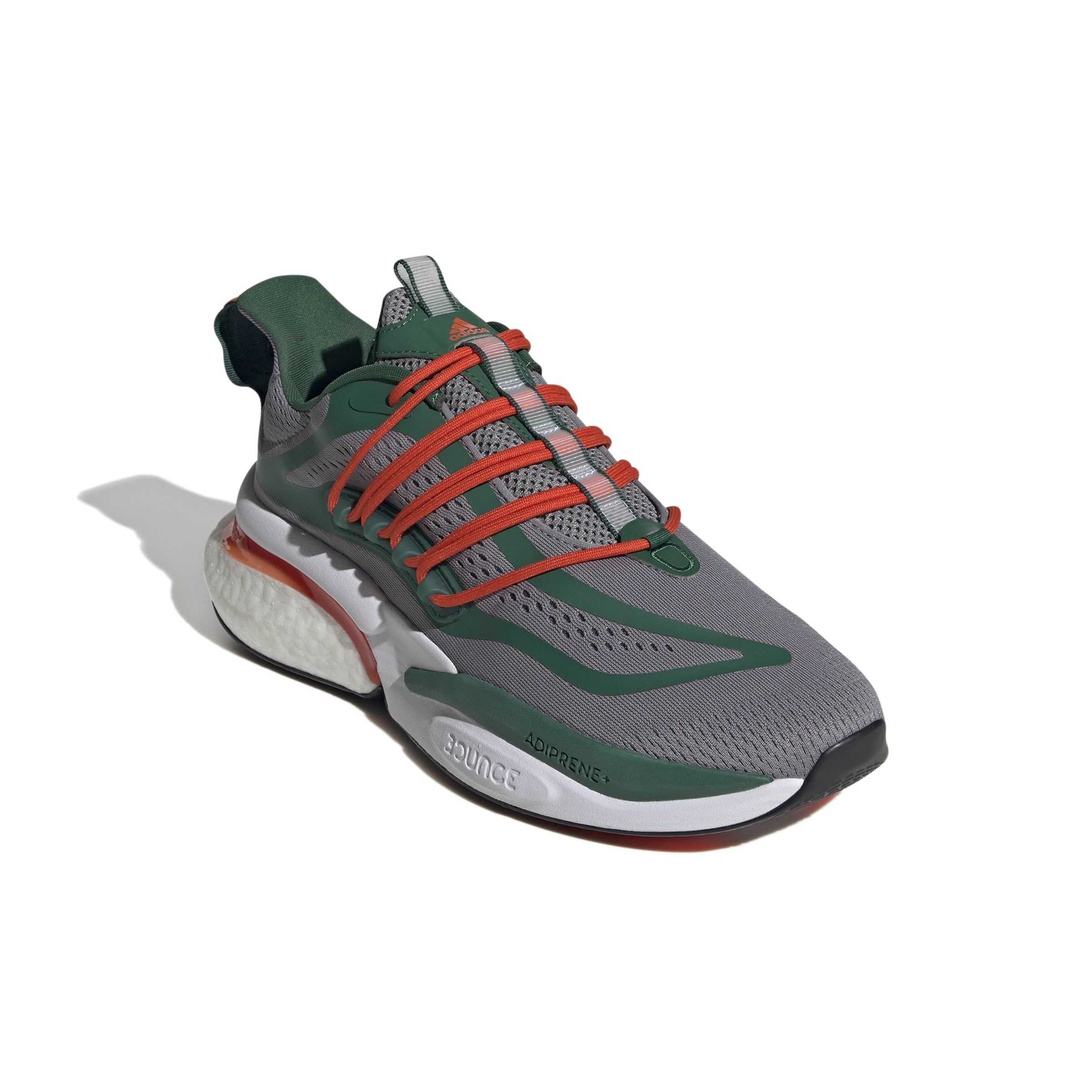 Miami Hurricanes Alphaboost v1 Shoes - Grey