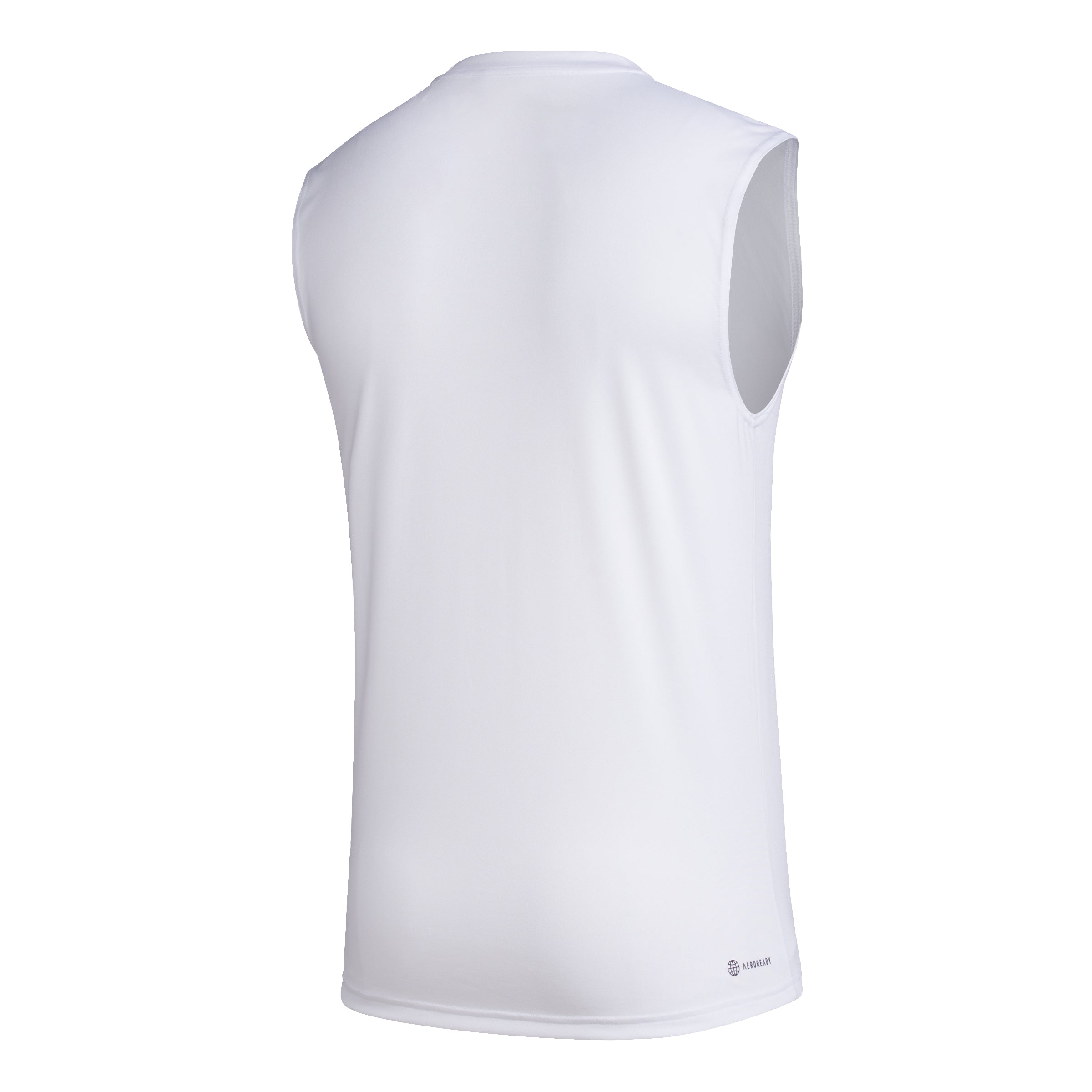 Miami Hurricanes 2023 adidas Aerorready Pregame Issue By Sleeveless T-Shirt - White