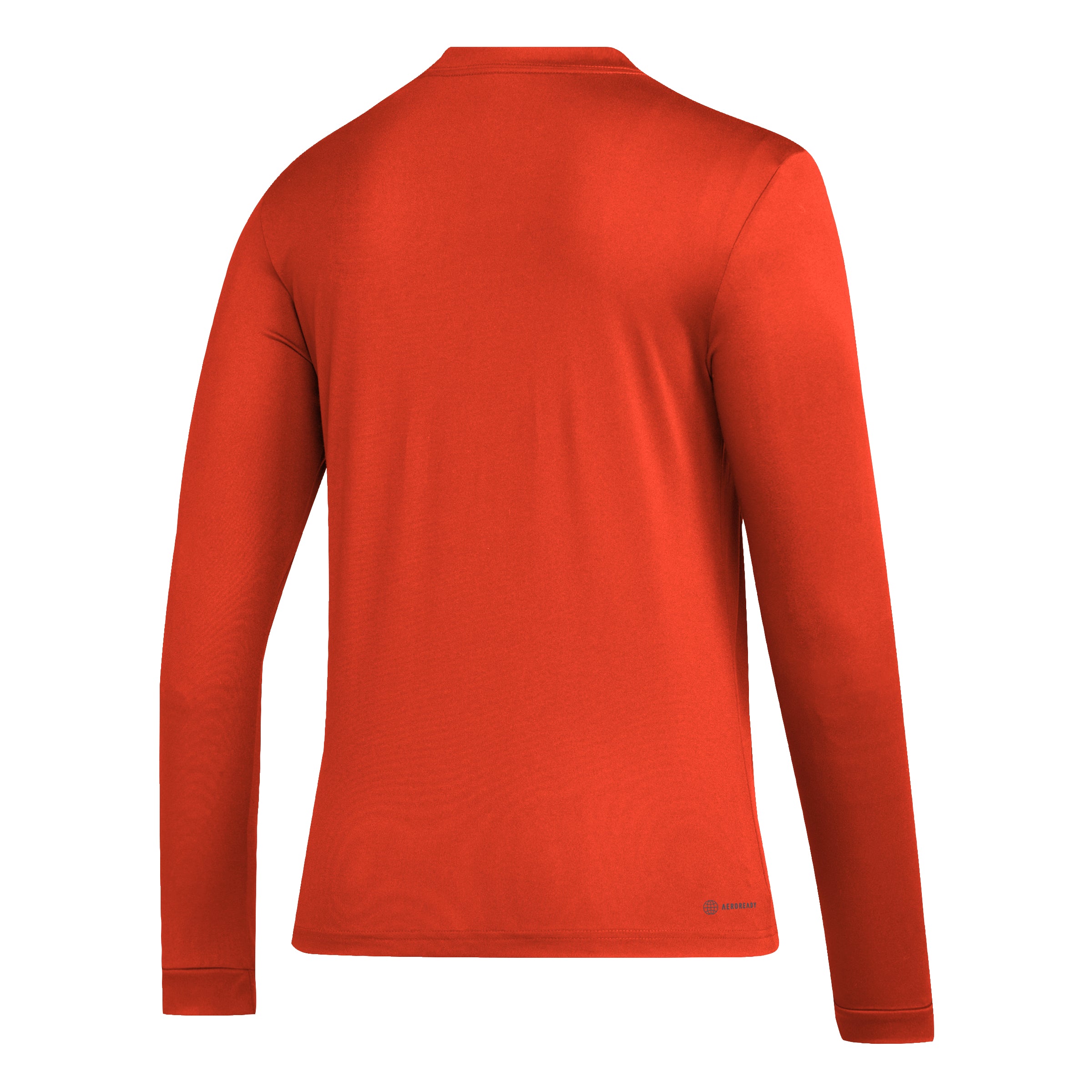 Miami Hurricanes adidas Women's Mighty Mascot L/S Pregame T-Shirt - Orange