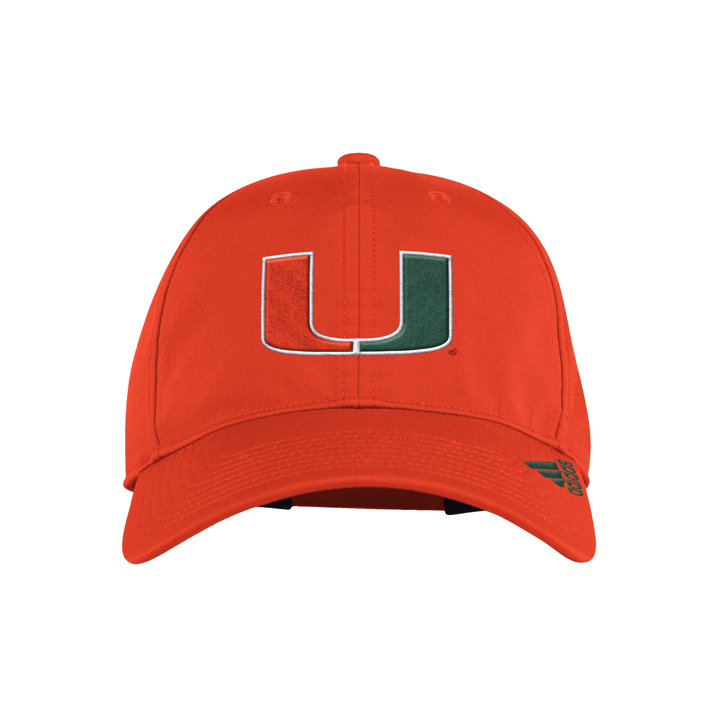 Miami Hurricanes adidas Primary Logo Adjustable Slouch Hat - Orange