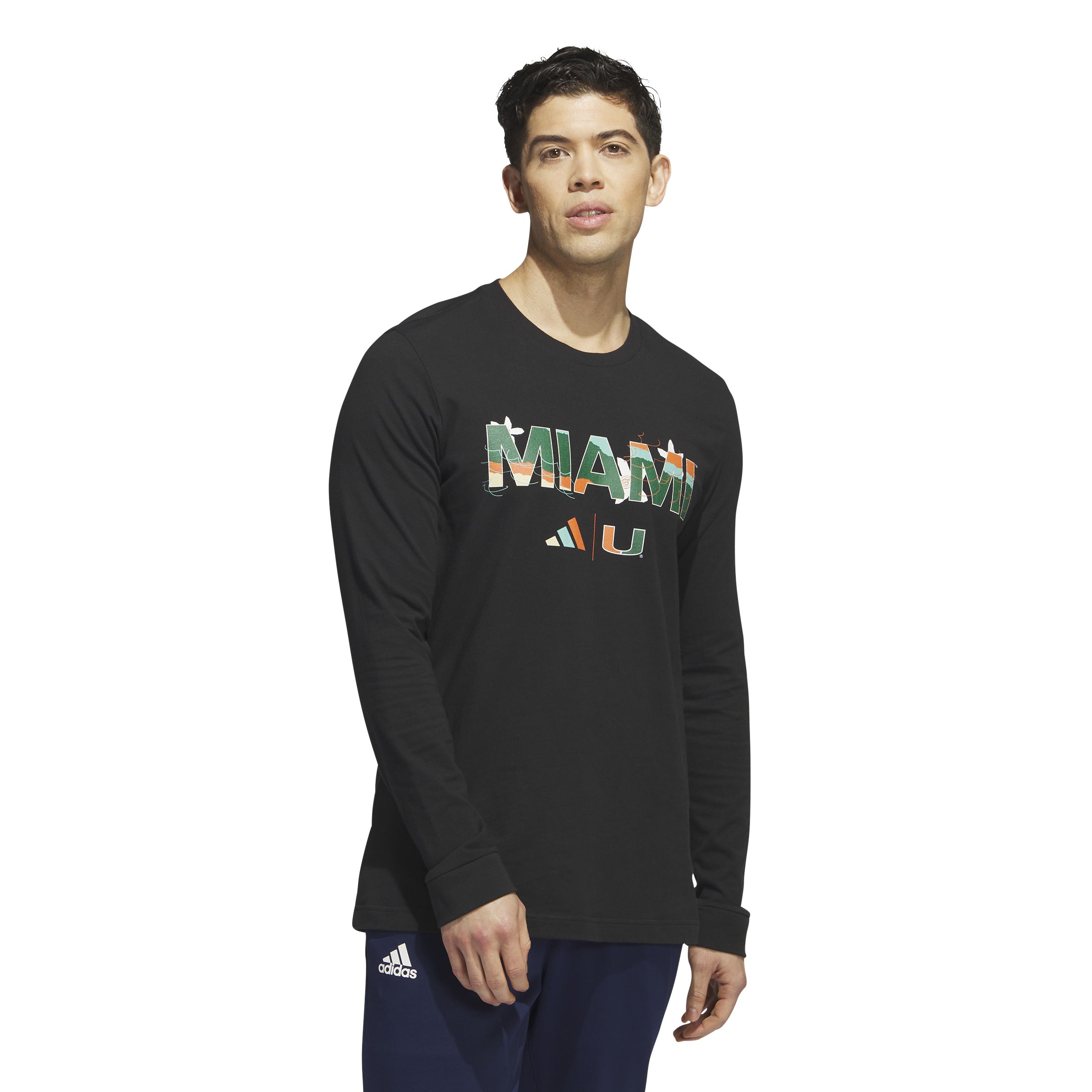 Miami Hurricanes adidas Honoring Black Excellence Long Sleeve T-Shirt - Black