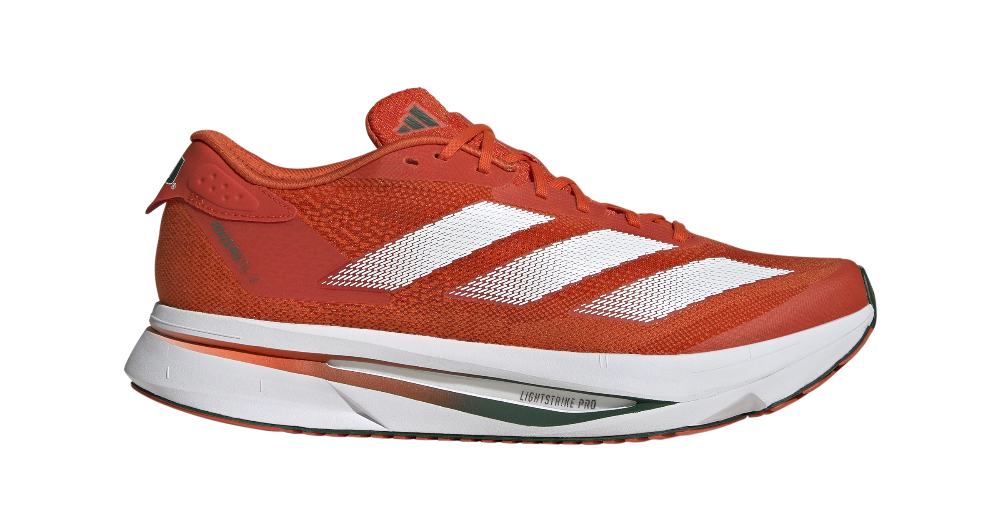 Miami Hurricanes Adizero SL2 Running Shoes - Orange