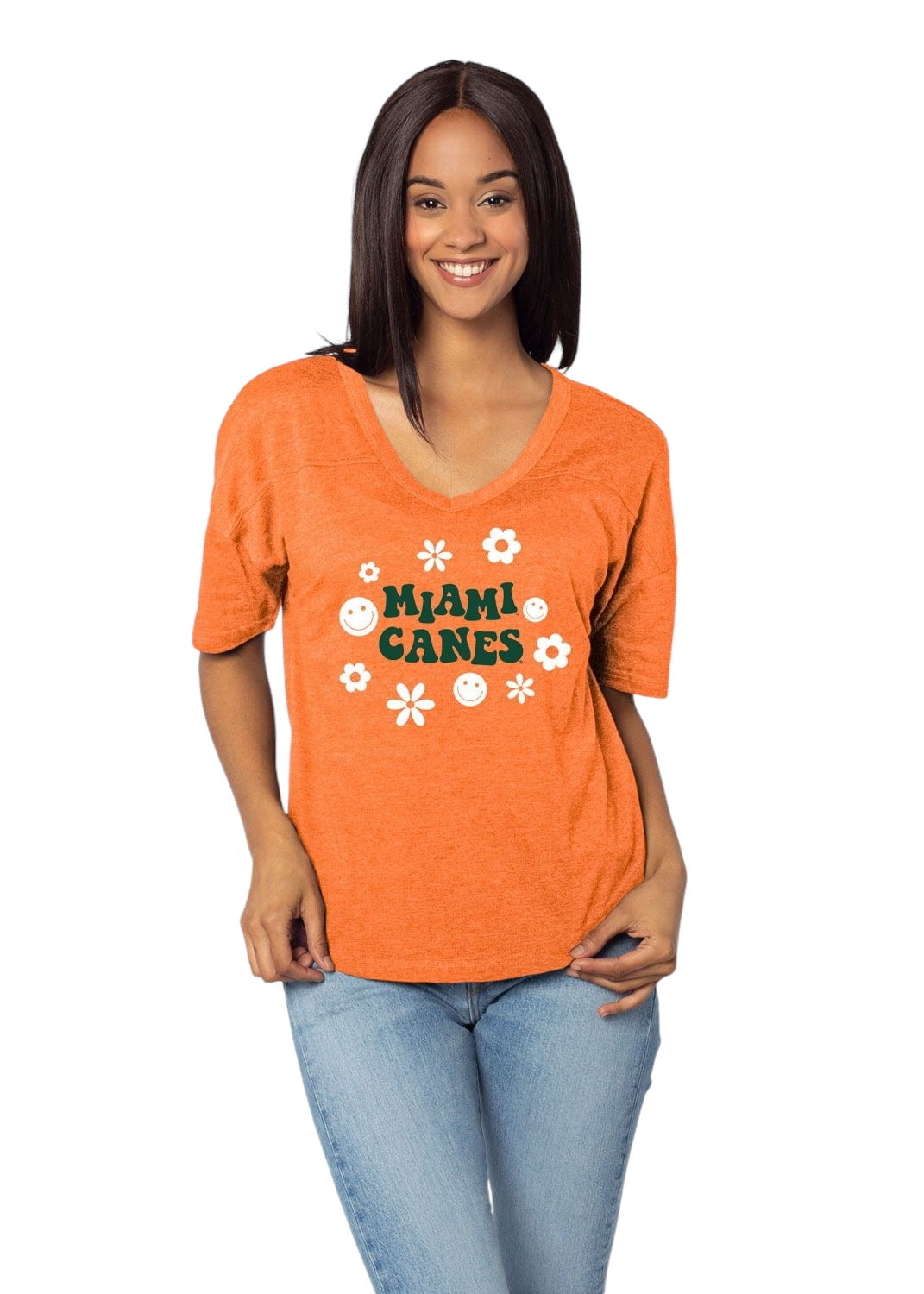 Miami Hurricanes Chicka-D V-Happy Shirt - Orange