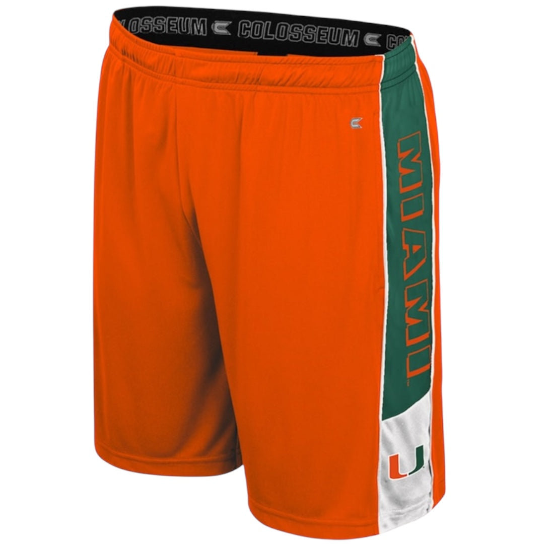 Miami Hurricanes Colosseum Quantum Shorts - Orange