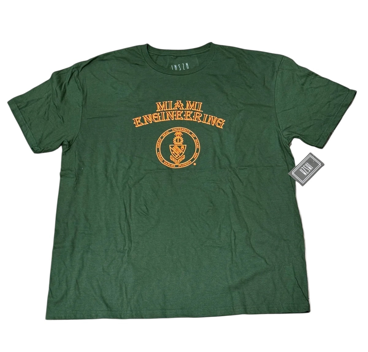 Miami Hurricanes 'Miami Engineering' INSZN T-Shirt - Green