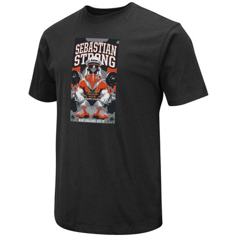 Miami Hurricanes Sebastian Strong T-Shirt - Black