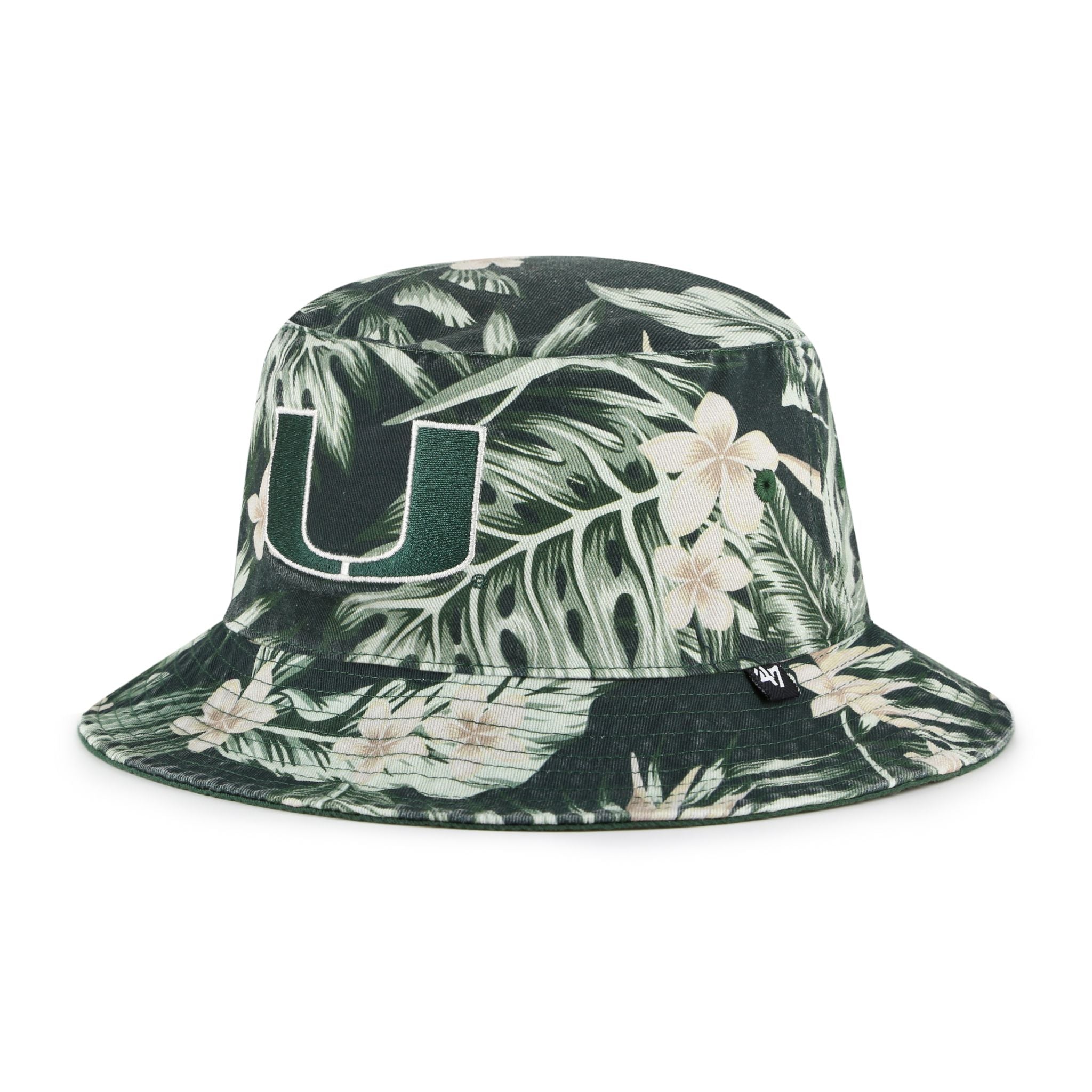 Miami Hurricanes 47 Brand Tropicalia Bucket Hat - Green