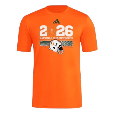 Miami Hurricanes adidas 2026 Men's CFP National Championship Performan