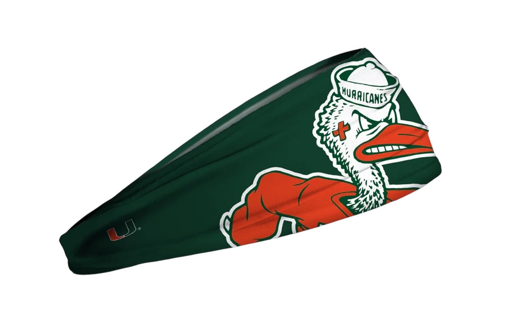 Miami Hurricanes Headband Sebastian Ibis - Green