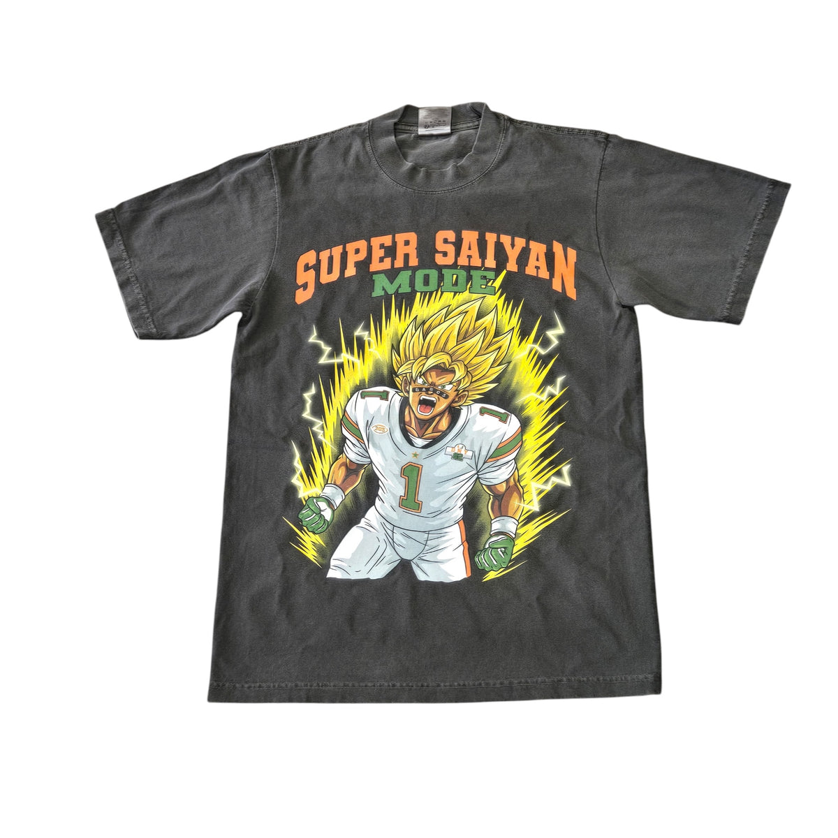 MaliBall Z Malachi Toney Super Saiyin Mode NIL T-Shirt - Charcoal Gray
