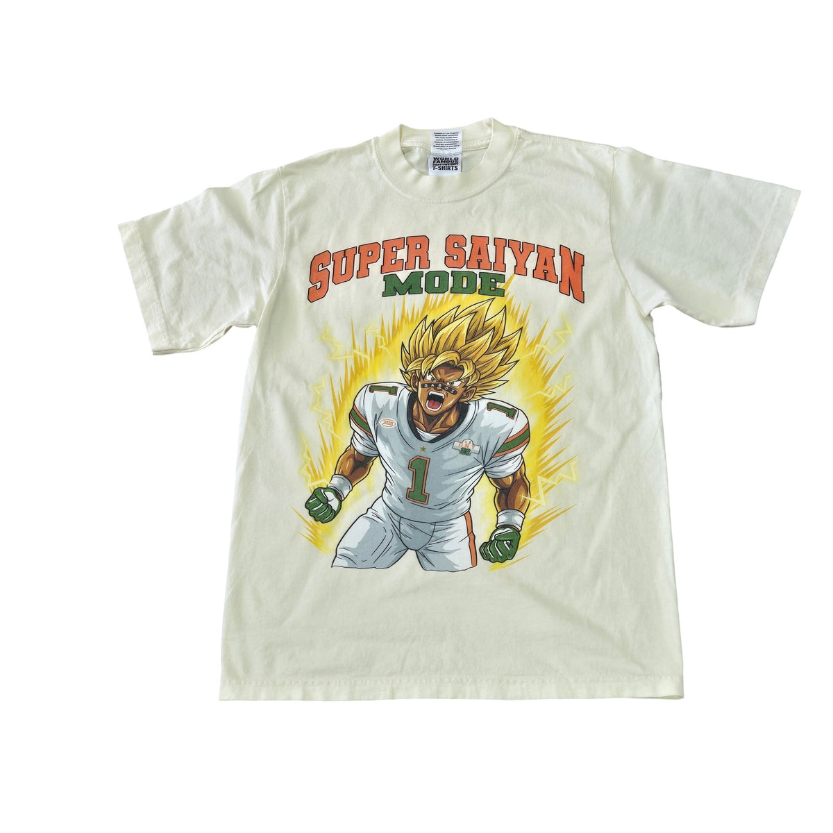 MaliBall Z Malachi Toney Super Saiyin Mode NIL T-Shirt - Cream