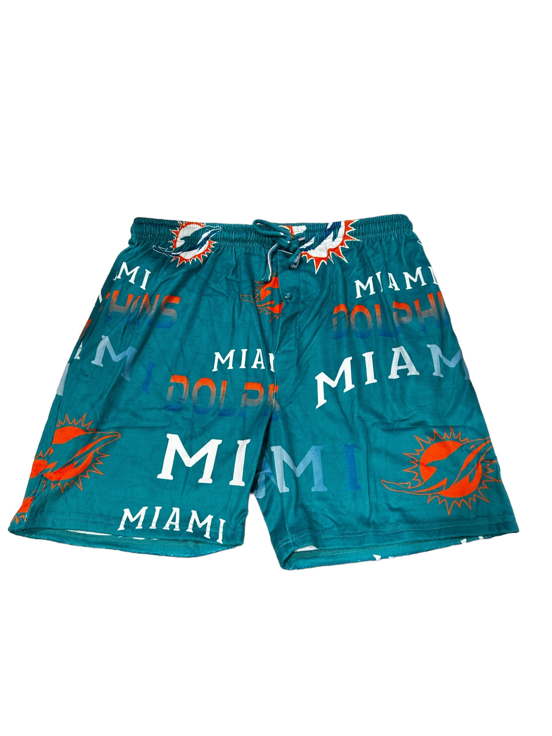 Miami Dolphins Men's Jam Knit Shorts - Aqua